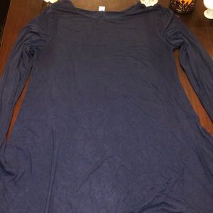 Navy Swing Dress Old Navy Size Large